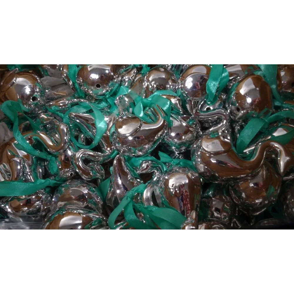 Jonathan Adler Silver Ornaments NWOT 30.00 IRRG LOT OF 12 PIECES